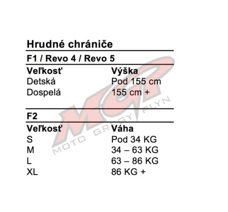 Chránič teľa F2 EVS biely