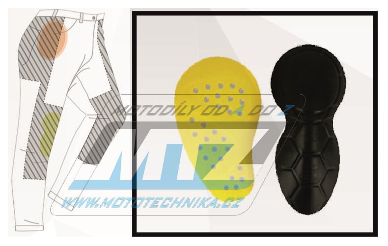 Nohavice Regular Men Kevlar Jeans s interovanými chráničmi - veľkosť M (40/42 = US34)