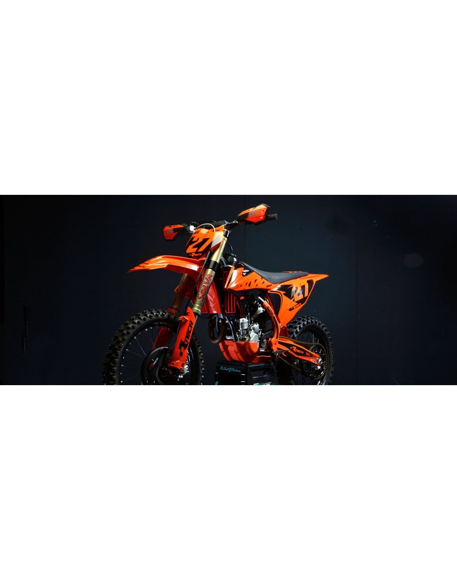 Chrániče rámu Rtech KTM SX/SX-F/XC-F 19-20, EXC/EXC-F 2020 bielo-čierne
