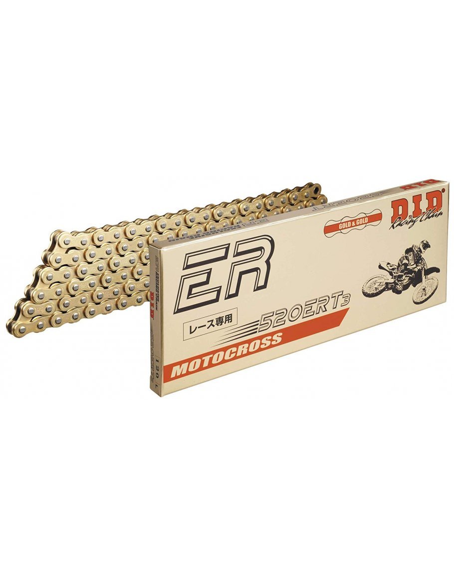 Reťaz D.I.D 520 ERT3 zlatá 112 čl.