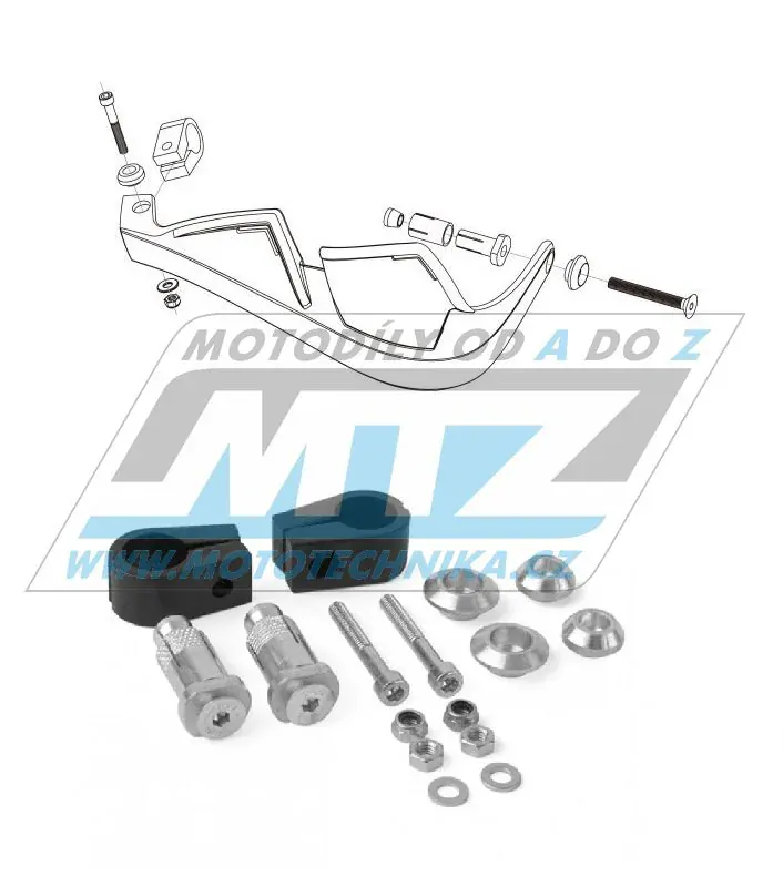 Bástre (kryty páčok) Polisport EVOLUTION INTEGRAL vrátane montážneho kitu - žlté