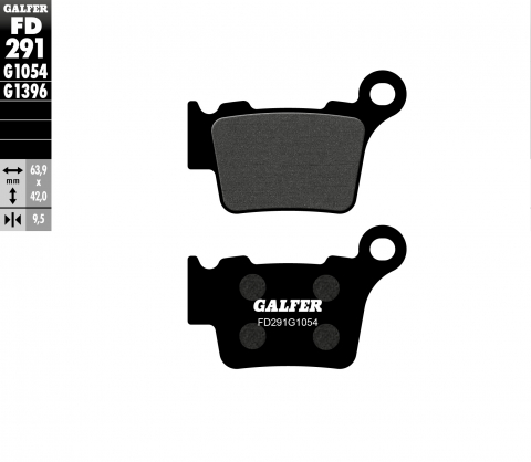 Zadné brzdové platničky GALFER SM (pár) pre KTM, HUSQVARNA, HUSABERG