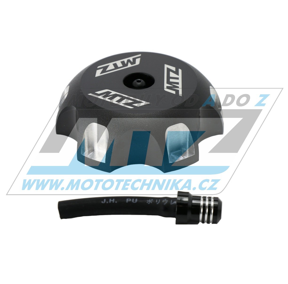 Viečko nádrže Alu - Yamaha YZ125+YZ250 / 94-01 + YZF250+YZF400+YZF426+YZF450+WRF400+WRF426 / 98-02 - čierne