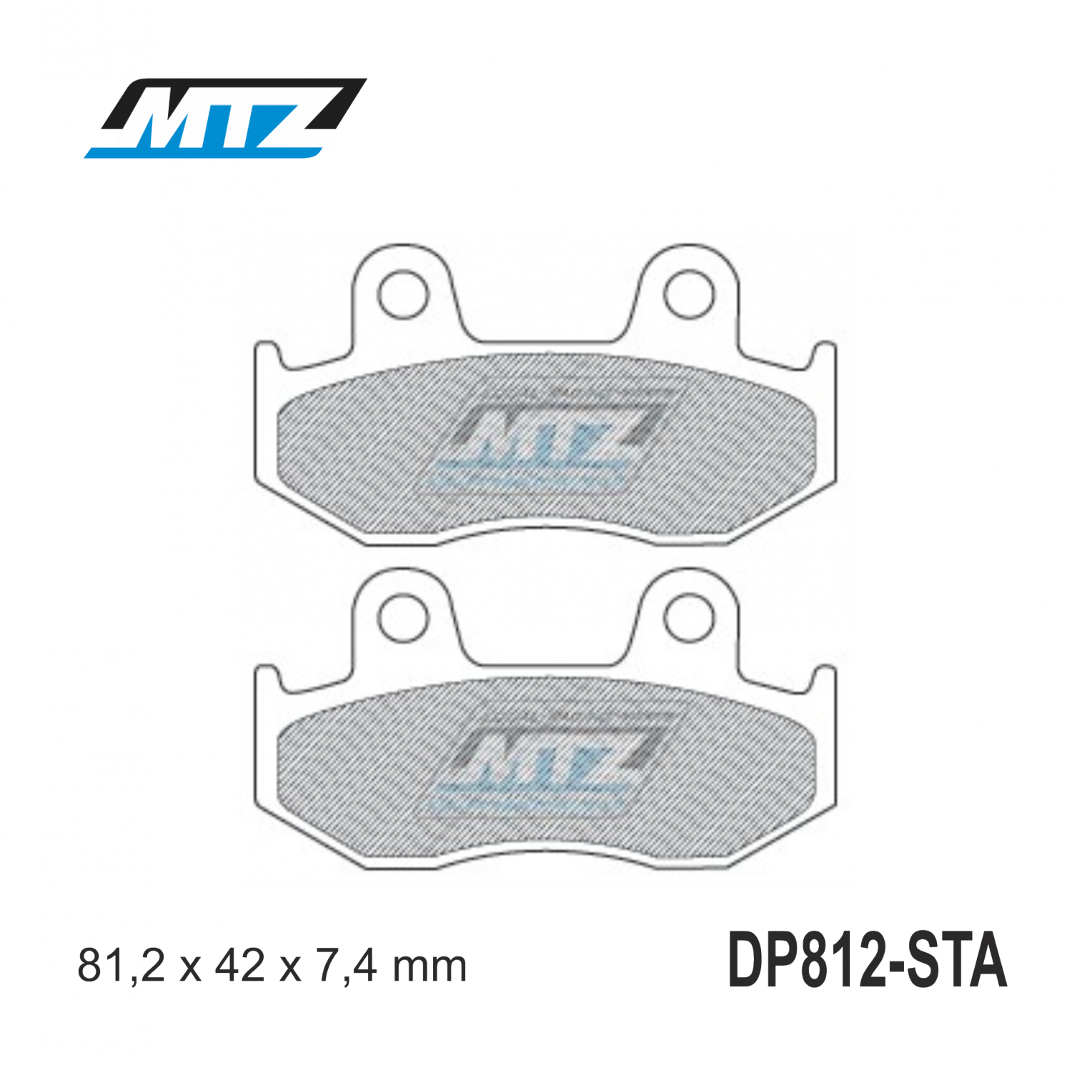 Destičky brzdové MTZ - DP812