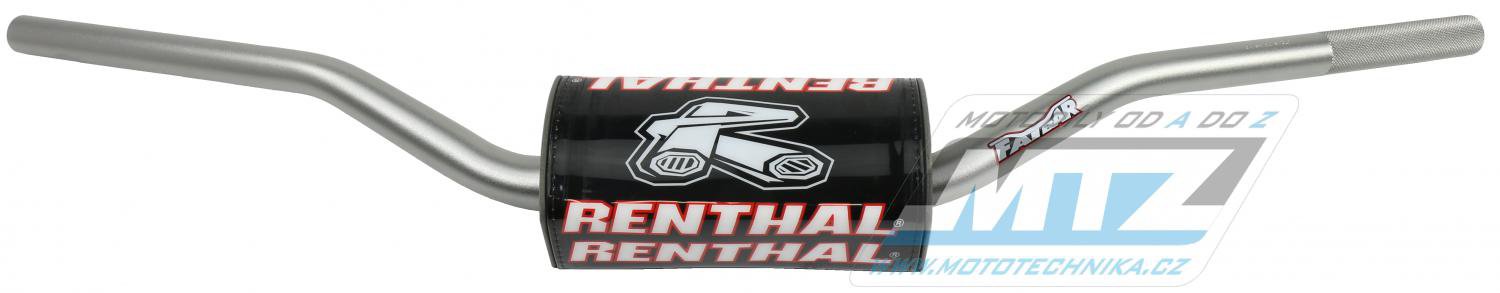 Riadidlá Renthal 67201 Fatbar (1 1/8” = 28,6mm) - strieborné/titánové