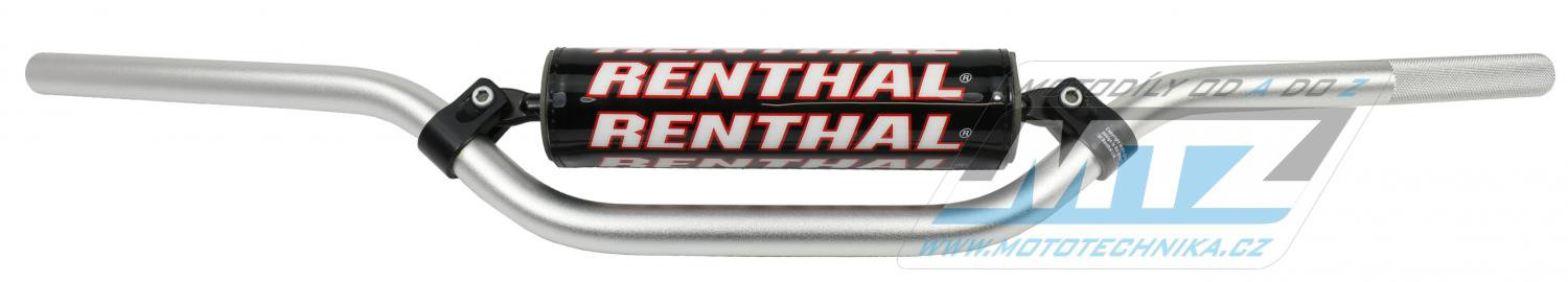Riadidlá Renthal 79801 MINI-MX-85cc (7/8” = 22mm) s polstrom - strieborné