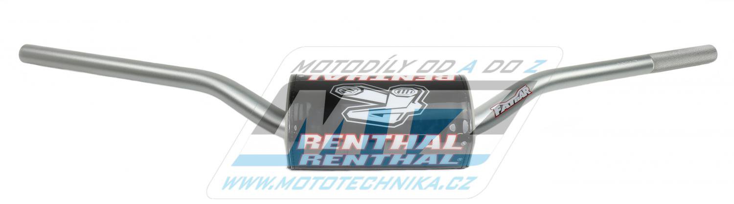 Riadidlá Renthal 82701 Fatbar (1 1/8” = 28,6mm) - strieborné/titánové