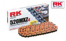Reťaz RK 520 MXZ4 (118čl) - netesnený/ bezkrúžkový (oranžový)
