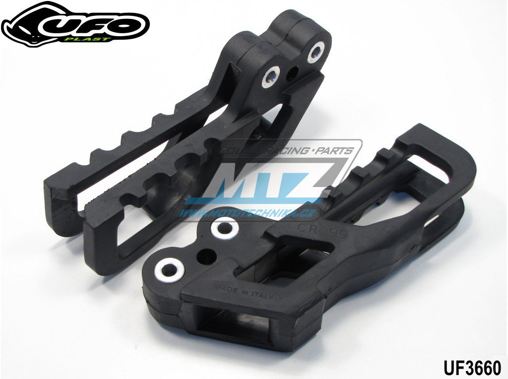 Vodítko reťaze Honda CR125+250 / 99-04 + CRF250R / 04 + CRF450R / 02-04 + AJP PR5 + AJP PR4 + AJP PR3 - (farba čierna)