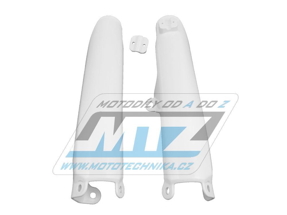 Kryty předních vidlic Husqvarna (pro vidlice Marzocchi - průměr 50mm + Kayaba/KYB - průměr 48mm) - bílé