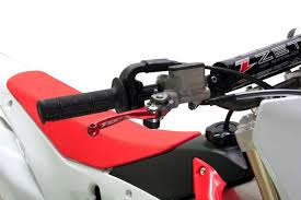 Sada páčiek výklopné ZETA PIVOT - Yamaha YZ125+YZ250 / 08-14 + Kawasaki KXF250 / 13-19 + KXF450 / 13-18 - červené