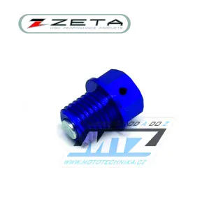 Magnetická vypúšťacia skrutka M12x12mm (závit 1,5) - ZETA ZE58-1512 - KTM + Husqvarna + Gas-Gas - modrý