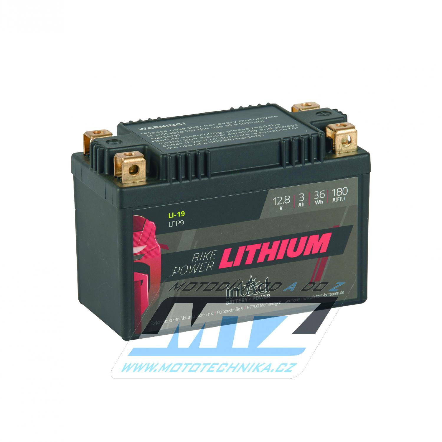 Batéria (akumulátor motocyklový) LFP9 (12,8V-3Ah) Lithium LiFePO4