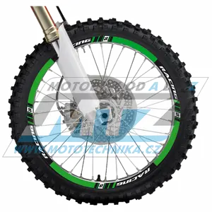 Polepy ráfika (predné+zadné kolo) Blackbird RACING - zelené
