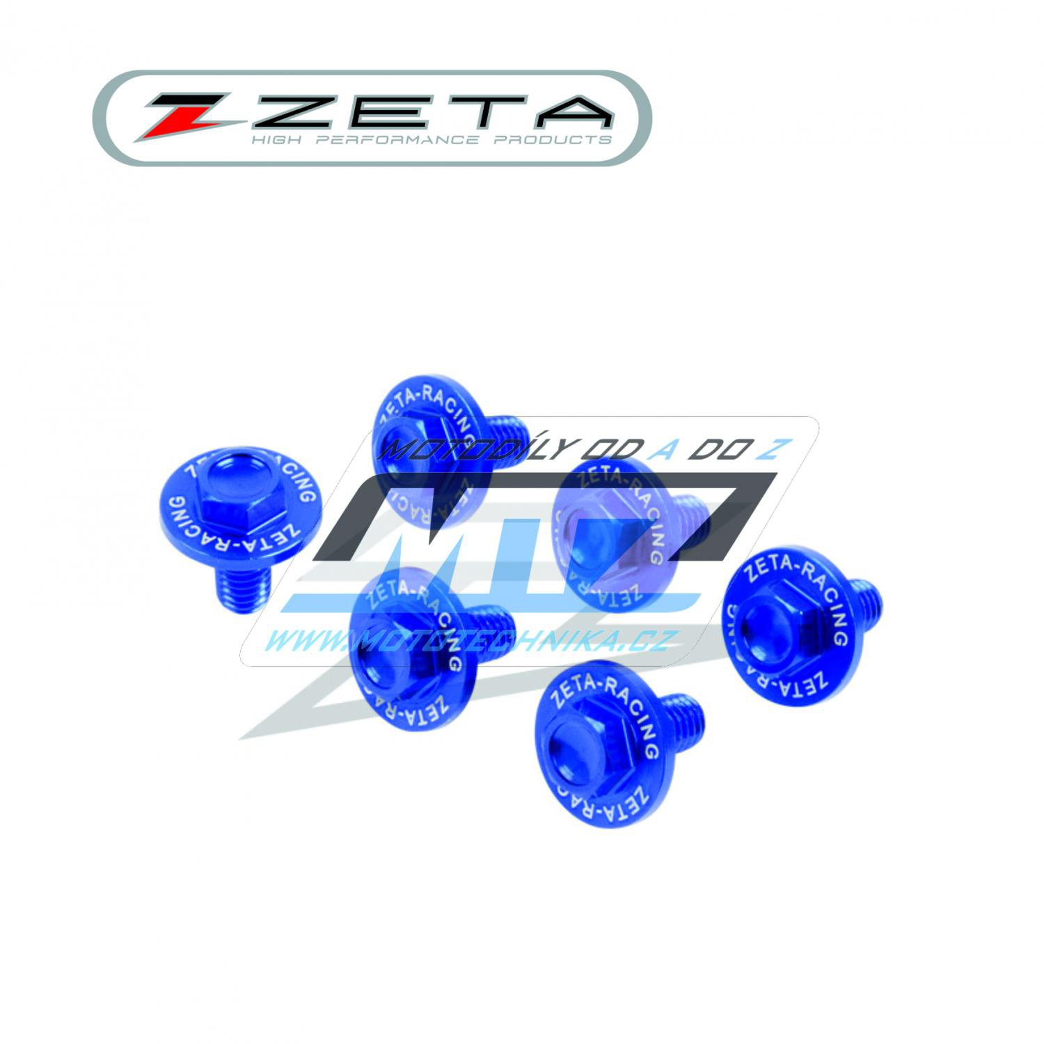 Sada skrutiek krytov predných vidlíc (sada 6ks) - modré