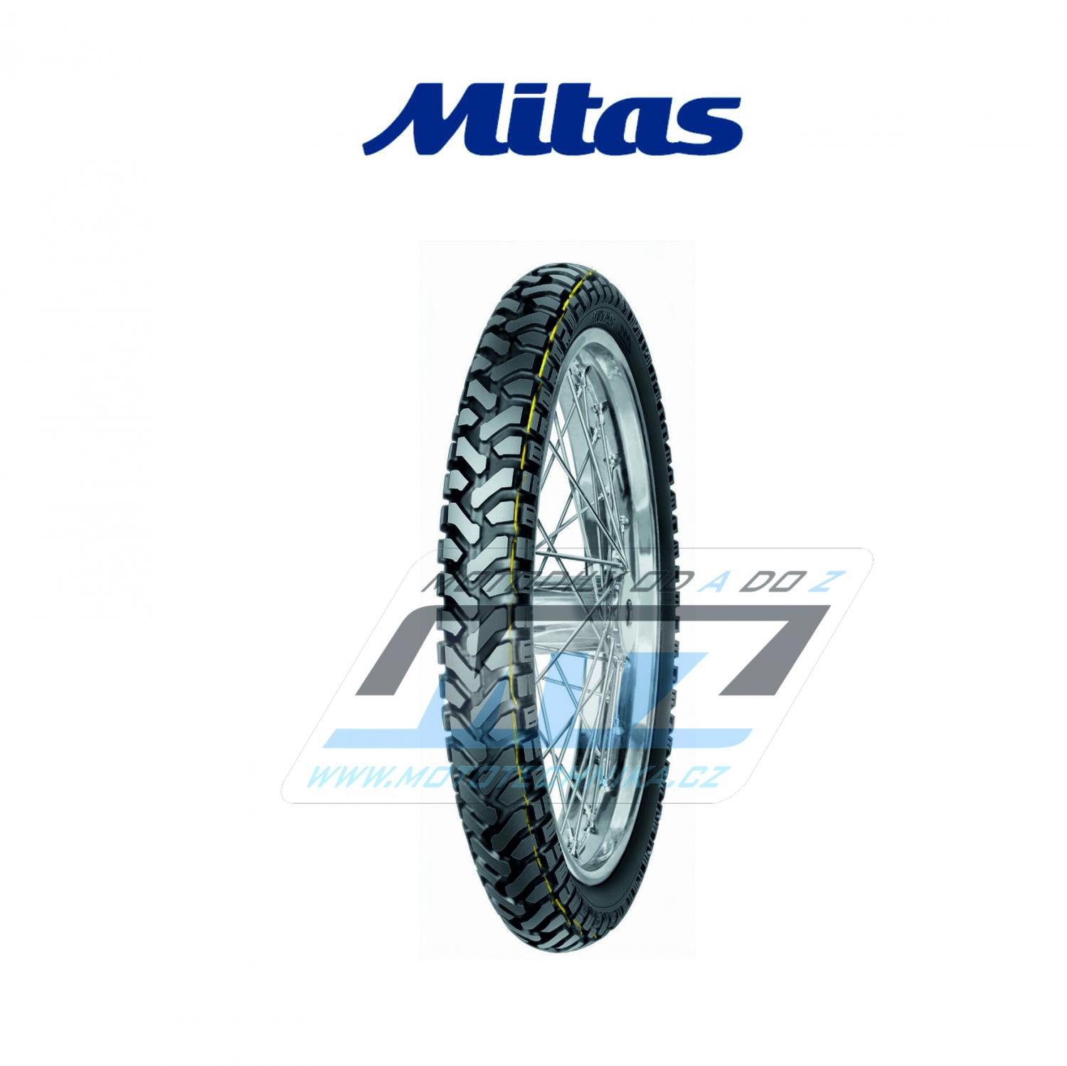 Pneu Mitas 90/90-21" E07 Dakar (žlutý pruh) 54T TL