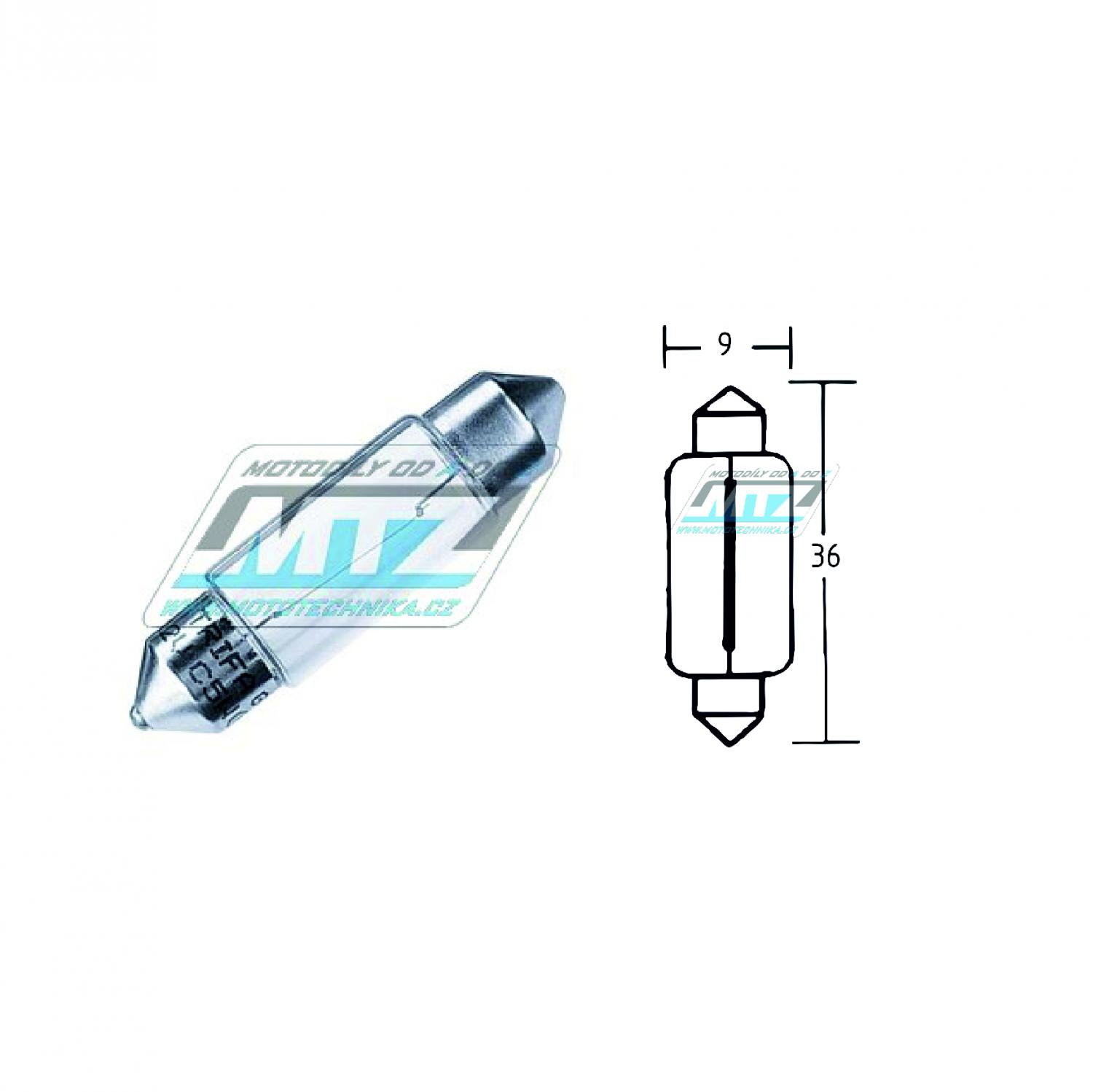 Sufitová žiarovka C5W 6V 5W SV7-8 (9x36mm)