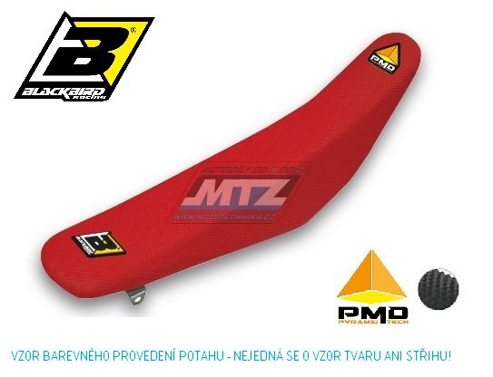 Poťah sedla Honda CRF450R / 17-20 + CRF450RX / 17-22 + CRF250R / 18-21 - červený (typ poťahu PMD)