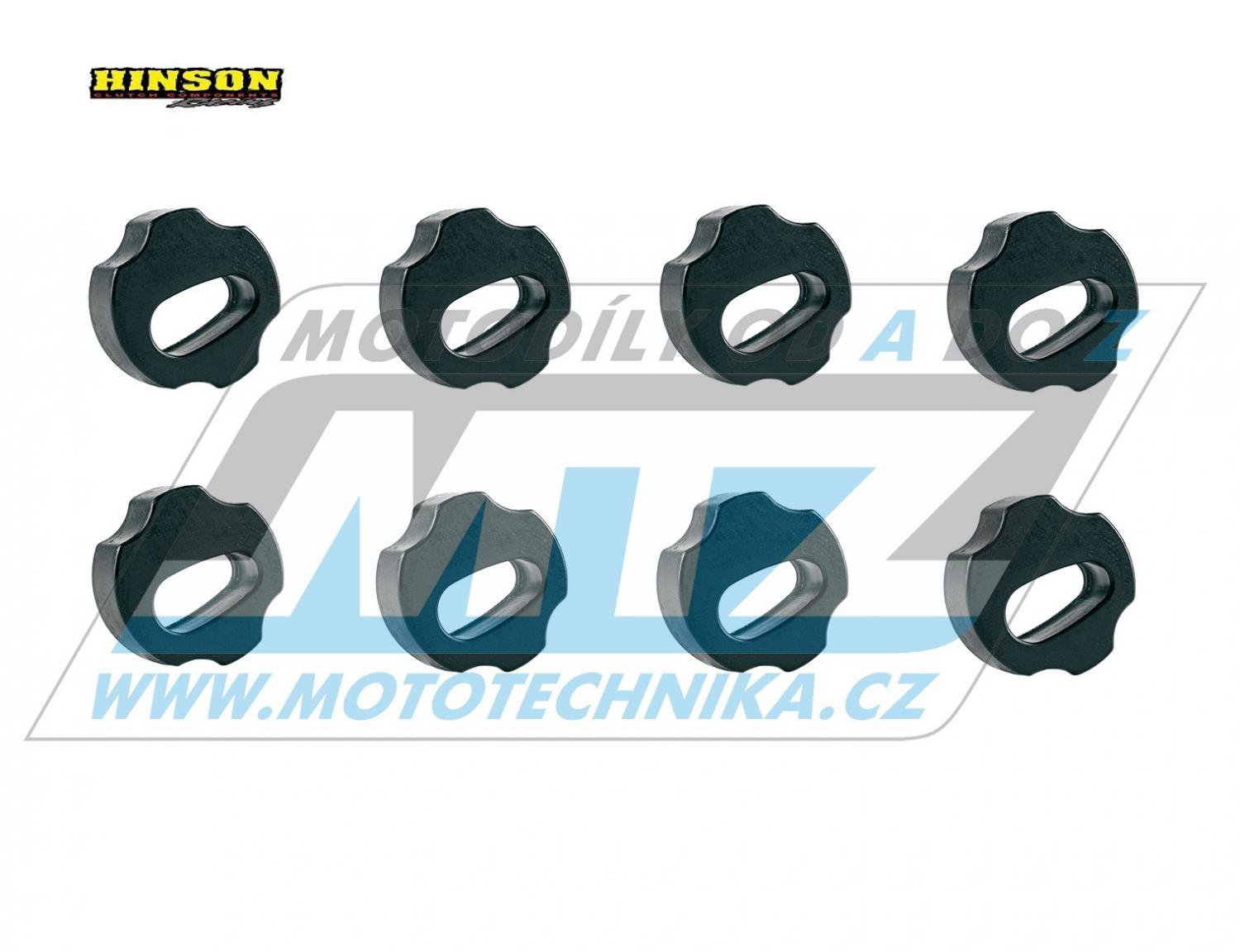 Gumy spojkového koša Hinson YAMAHA YZF450 / 04-17 + YZF450X / 16-17 + WRF450 / 04-17 + YFZ450R / 09-10 + GAS GAS  ECF450 2013-2015 sada 8ks