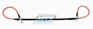 Hadica brzdová predná Z-WHEEL BRAKE HOSE - ZETA W61-12013 - Honda CR125+CR250+CRF250R+CRF450R + Yamaha YZ125+YZ250+YZF250+YZF450 - červená