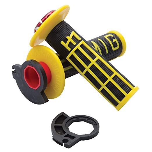 Rukoväťe ODI LOCK ON Emig V2  2takt aj 4takt - čierno žlté