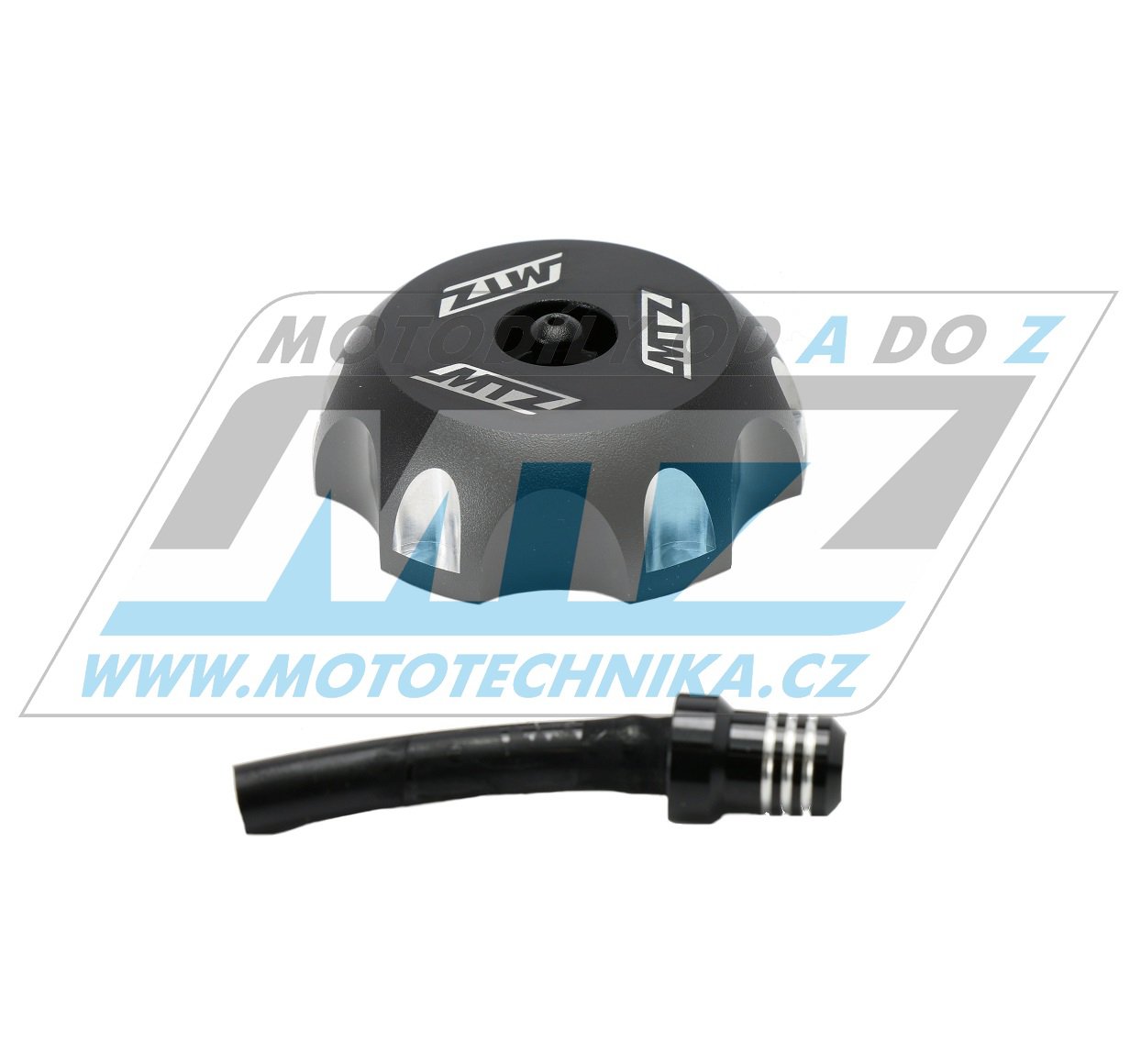 Viečko nádrže Alu -KTM SX+SXF / 94-06 + ECX+EXCF / 94-07 + KTM 50SX + Husqvarna CR125+CR250+WR125+WR250+WR360 + TE250+TE450+TE510+TE610 + TC250+TC450+TC510+TC570 + TC50 + Husaberg + TM - čierne