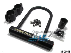 Zámok U-LOCK s držiakom - priemer 14mm / dĺžka 125x210mmm