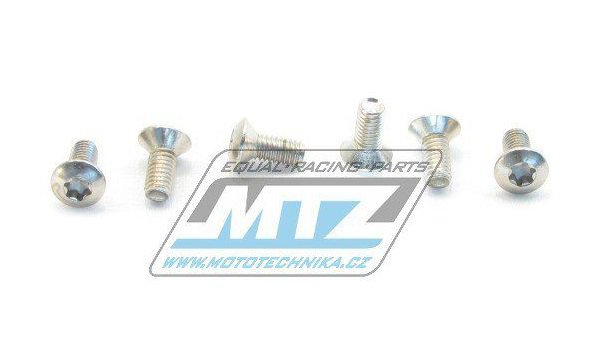 Skrutky uchytenia brzdového kotúča M6x13 (sada 6ks)