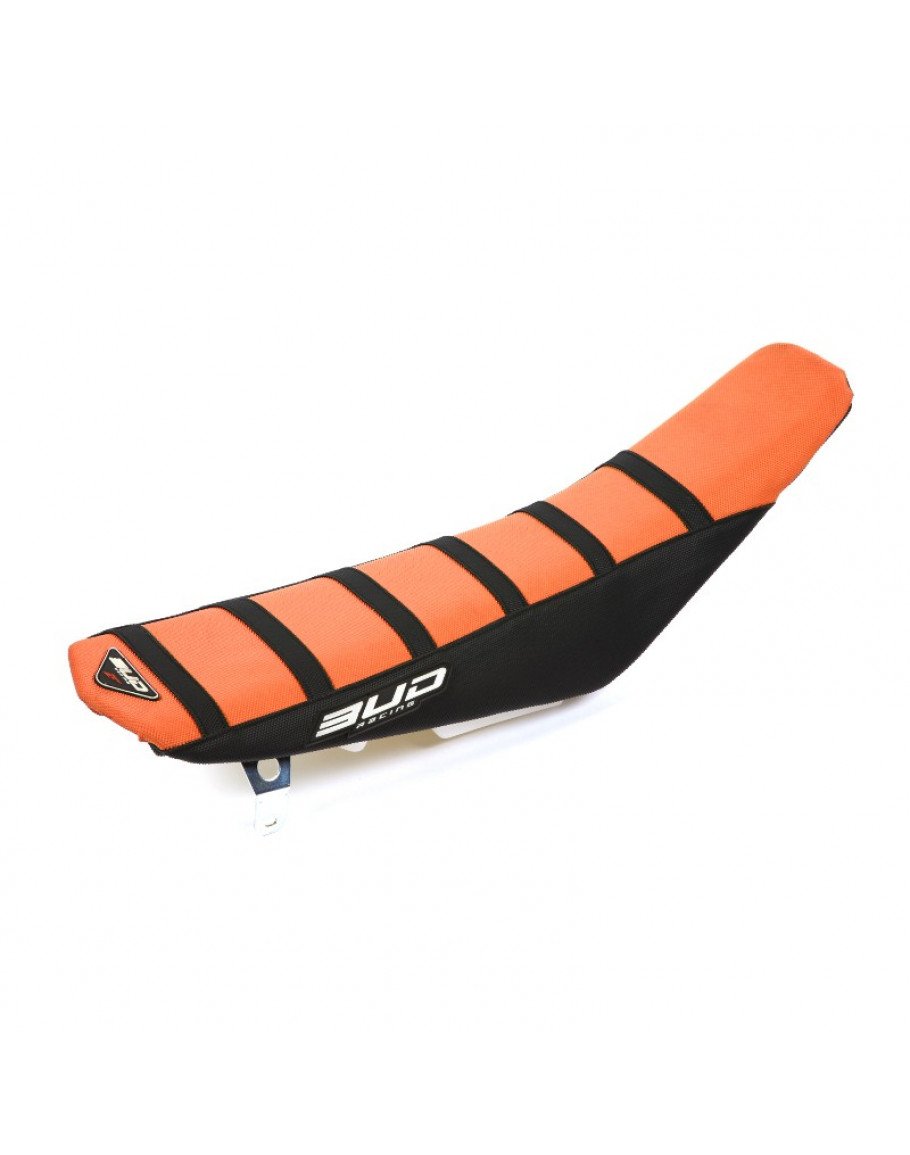 Poťah sedla BudRacing KTM 11-15,Husaberg black/orange stripes