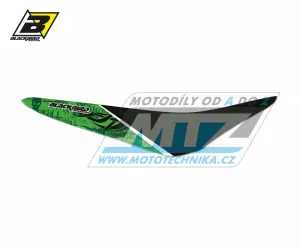 Poťah sedla Kawasaki KXF250/09-12 + KXF450/09-11 - farba čierno-zelená - typ poťahu SKULL