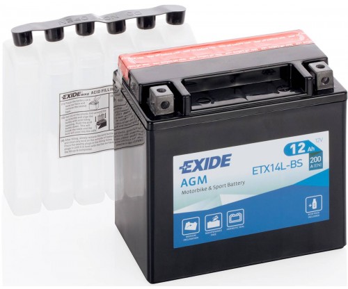 Batéria Exide ETX14L-BS (145x87x150 mm)