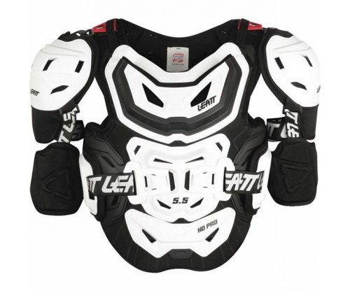 Chránič hrude Leatt 5,5 Pro HD white dospelá uni veľkosť S-XL 