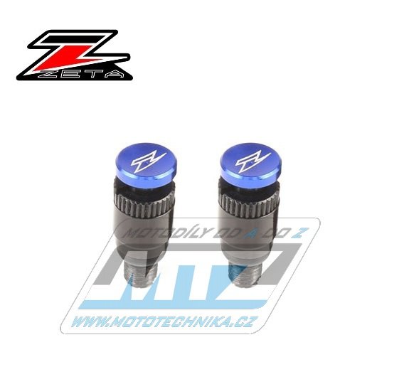 Ventílky odvzdušňovacie ZETA RACING KAYABA / SHOWA (závit M5) - modré