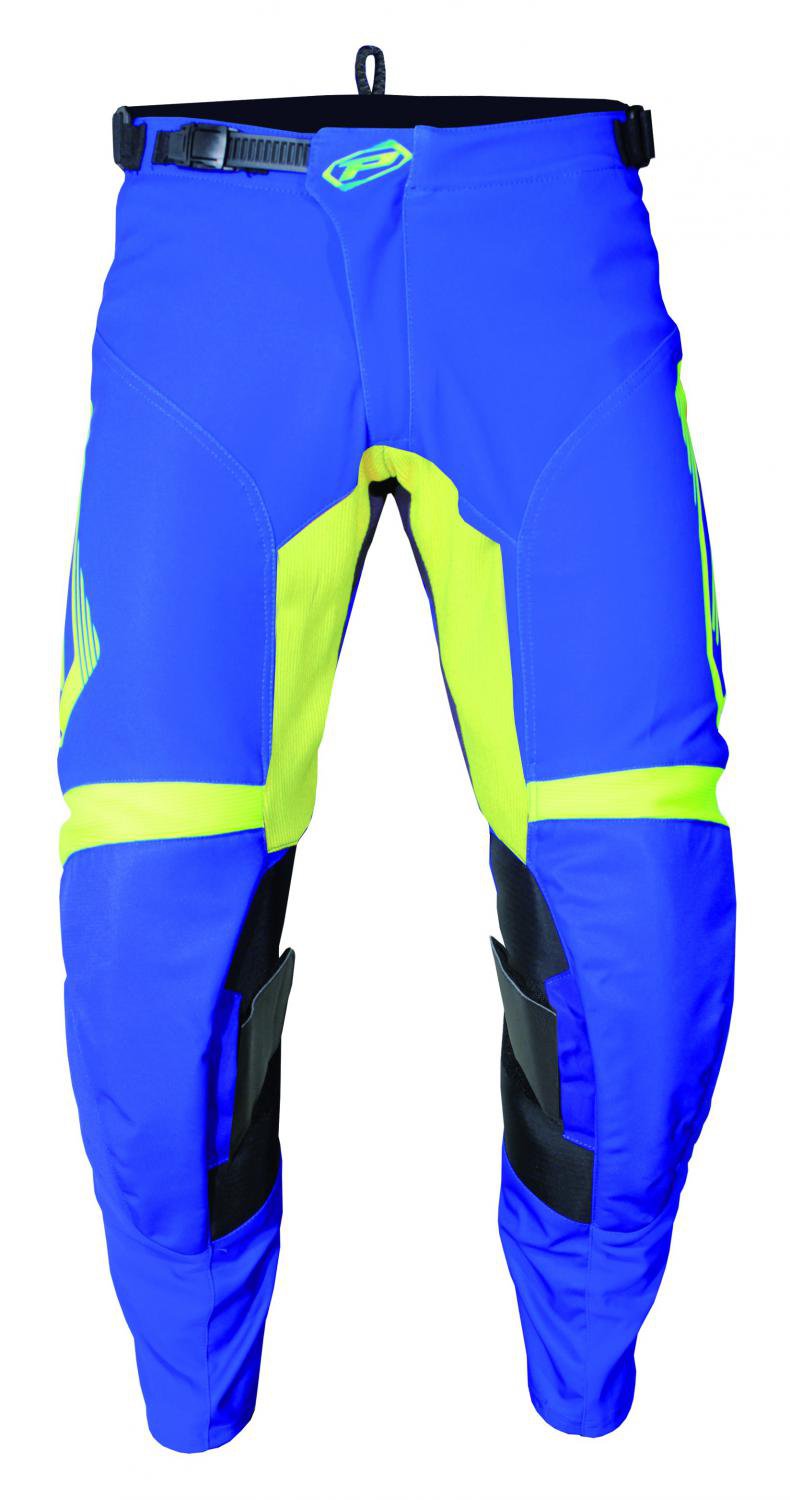 Nohavice jazdecké Progrip 6015 - modro-fluo-žlté