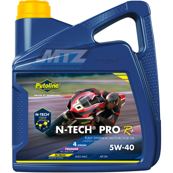 Olej motorový motocyklový Putoline N-TECH ROAD PRO R+ 5W/40 (balenie 4L)