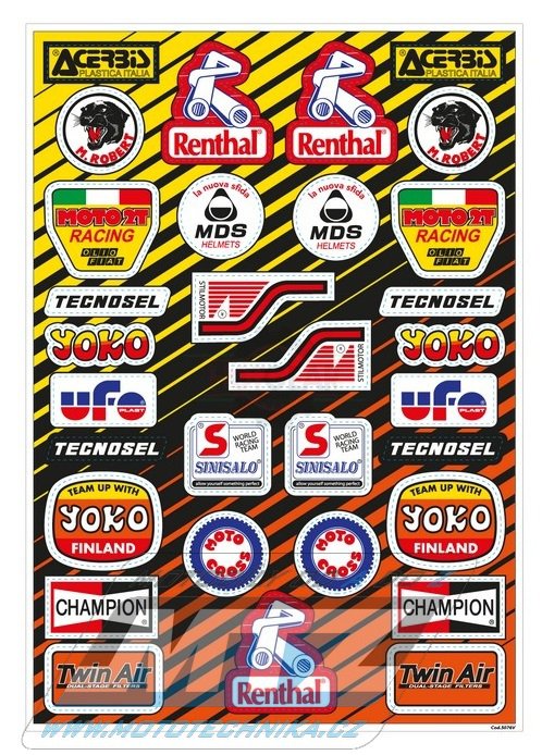 Sada polepov / nálepiek "Sponzor Logo Kit" - verzia V