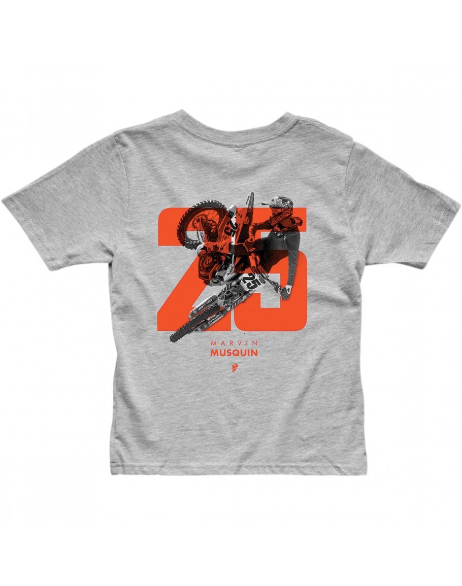 Detské tričko Thor S20Y MM25 heather gray veľkosť XS
