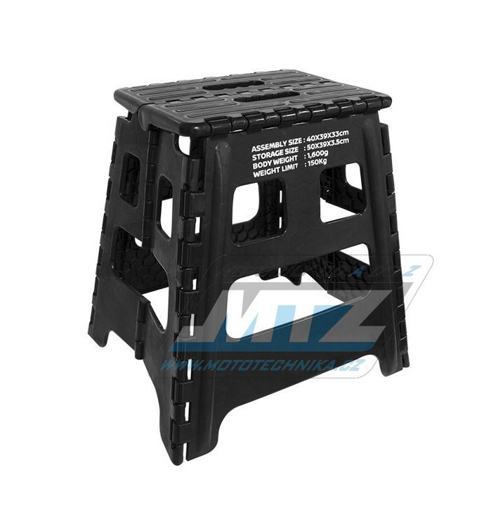 Stojan/Stojánek pod motorku skládací Foldable Motocross Stand - černý
