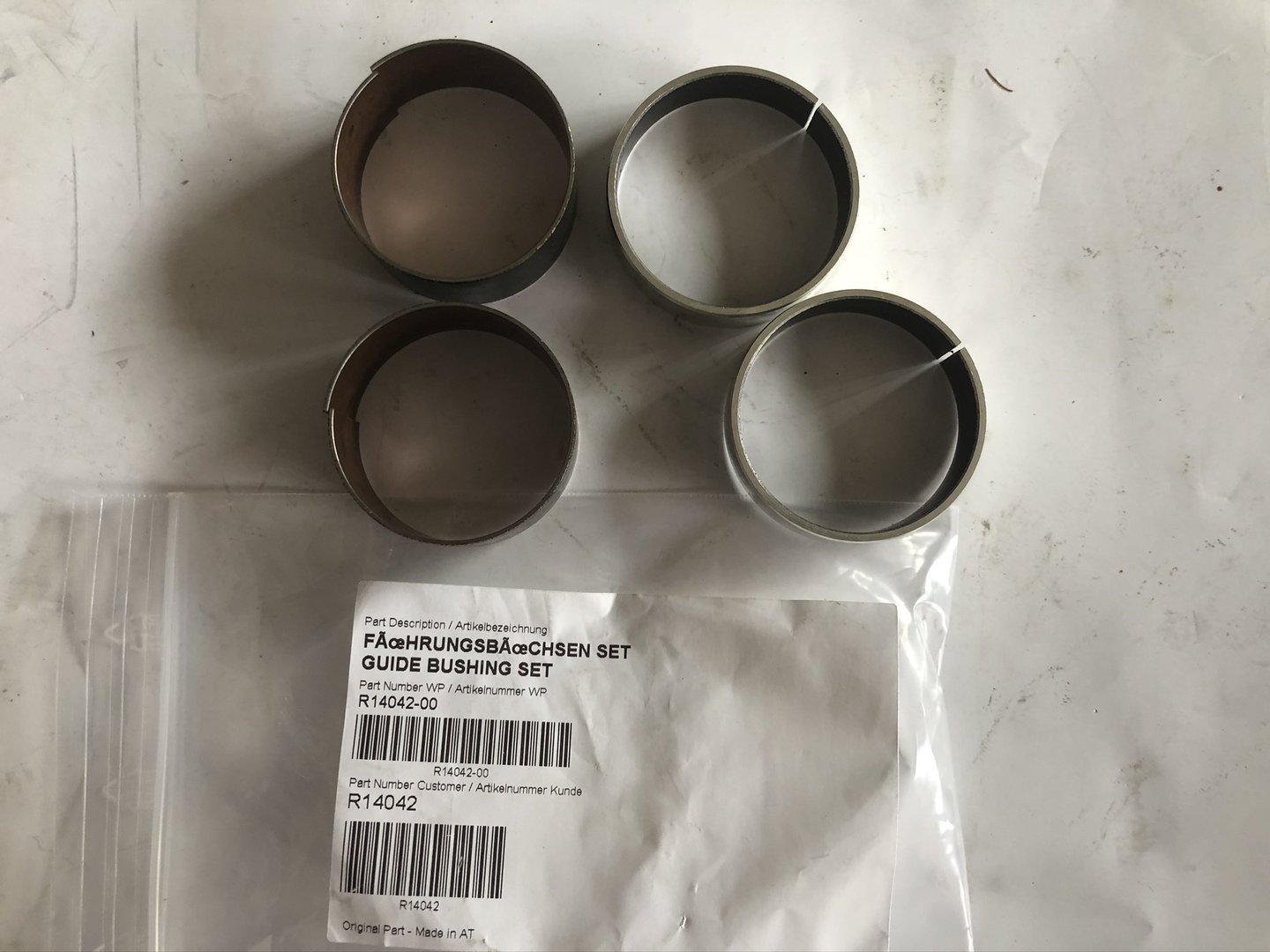 Servisný kit púzdier WHITE POWER 43mm 2011-2022 husqvarna +ktm tc85+sx85