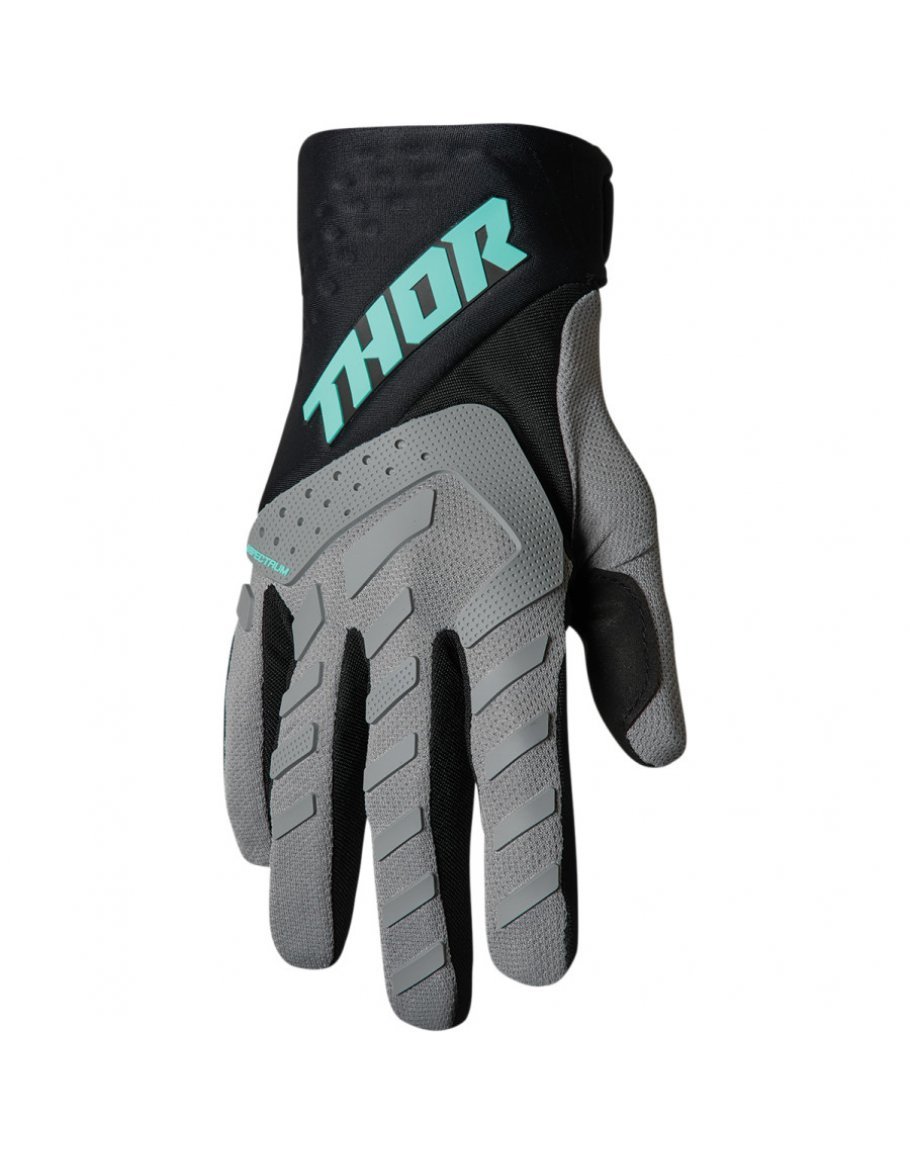 Rukavice Thor Spectrum gray/black/mint 2022