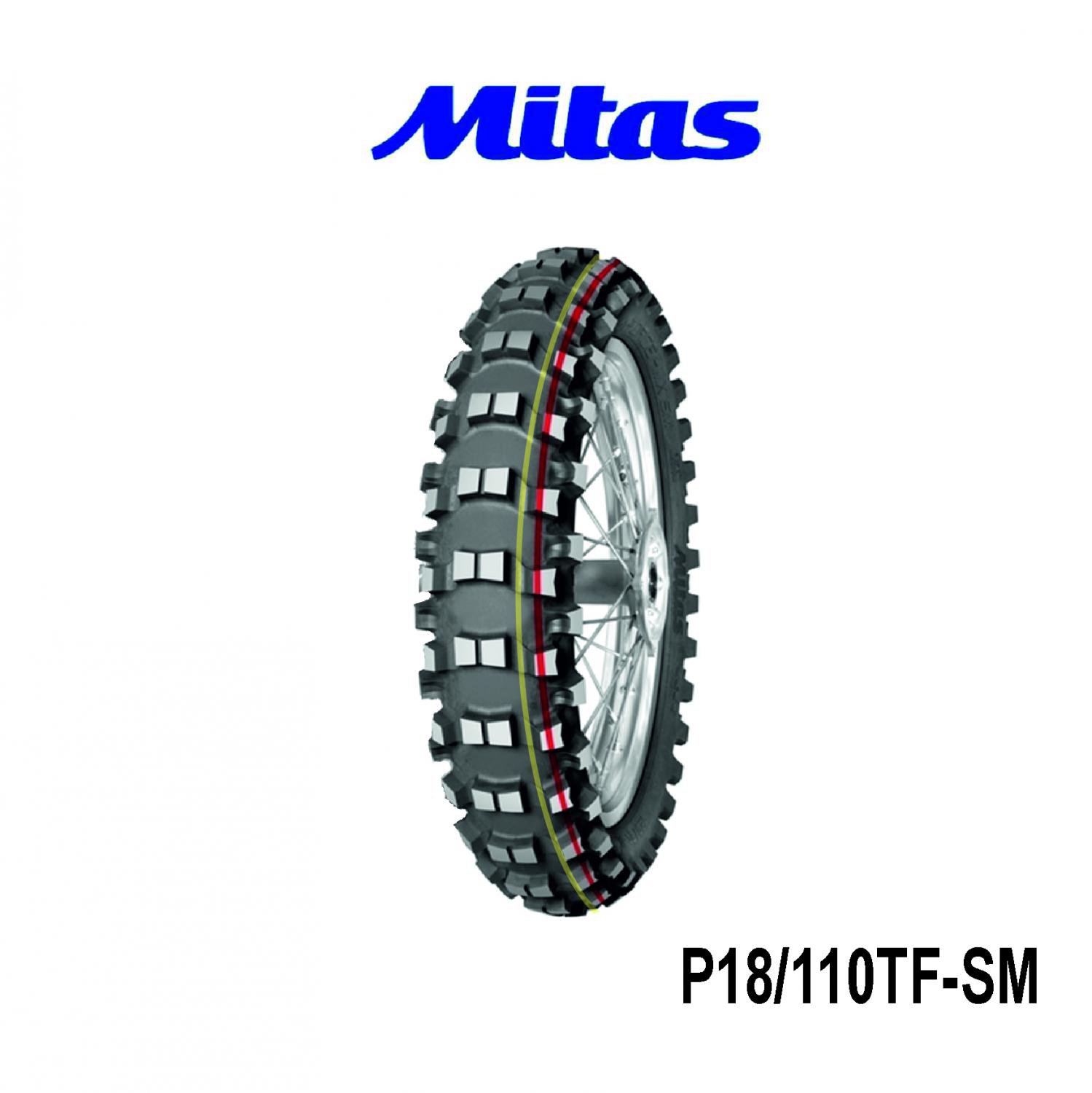 Pneu Mitas 110/100-18" Terra Force MX-SM 64R TT