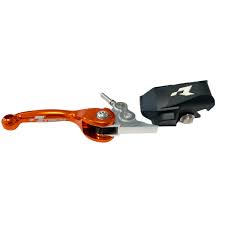 Brzdová/spojková páčka výklopná R-tech oranžová KTM/Husqvarna Formula SX/TC 65-85,Gas-Gas MC 65/85 2013-2023