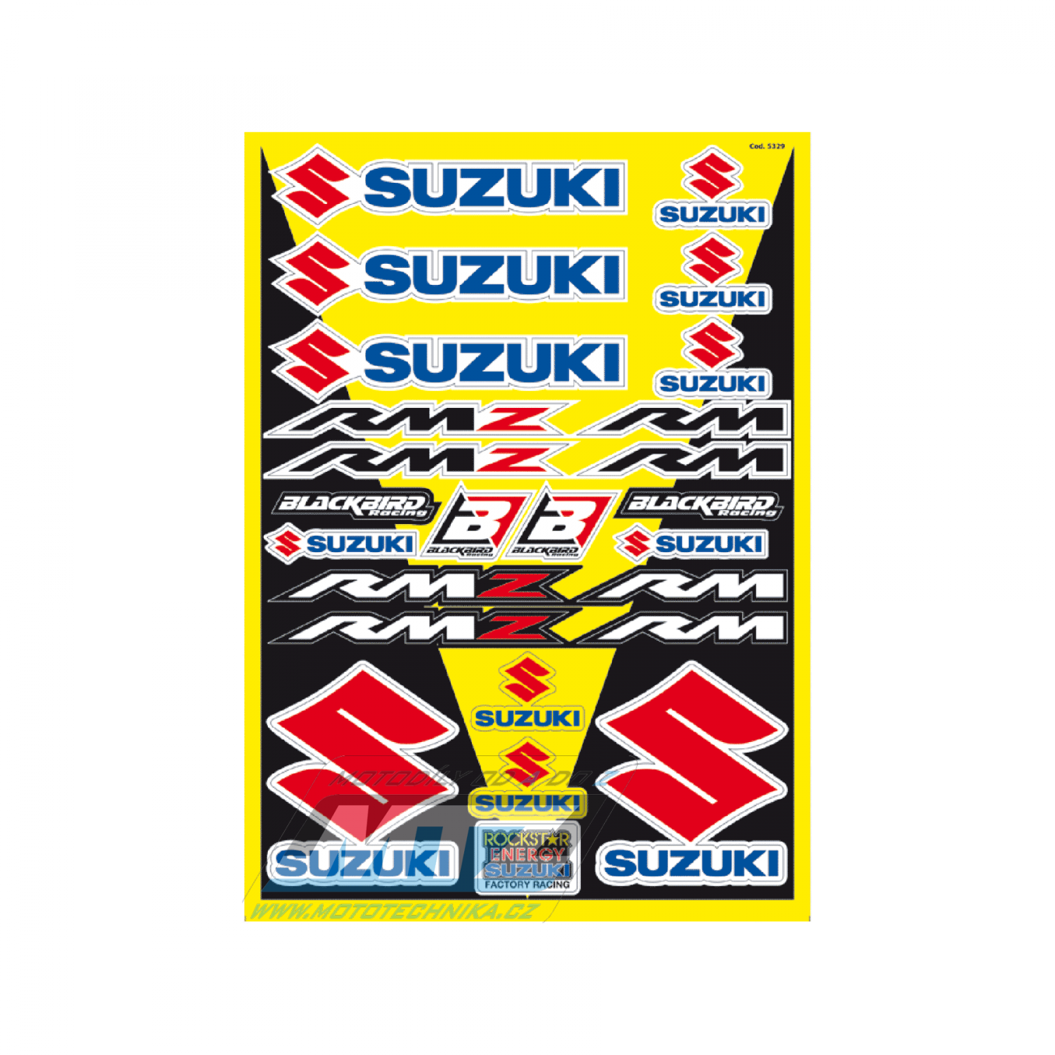 Polepy univerzálne Sponzor Logo - verzia Suzuki 5329