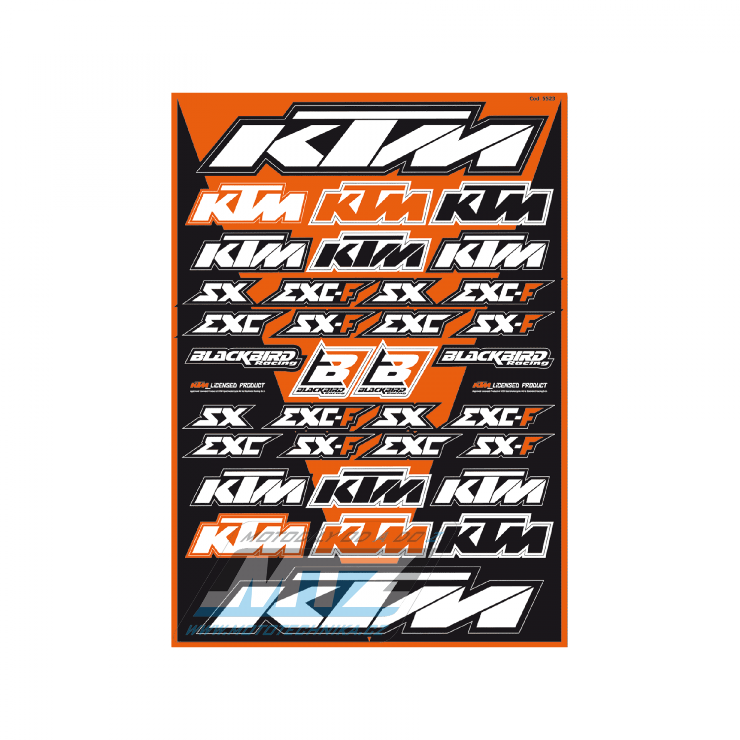 Polepy univerzálne Sponzor Logo - verzia KTM 5523