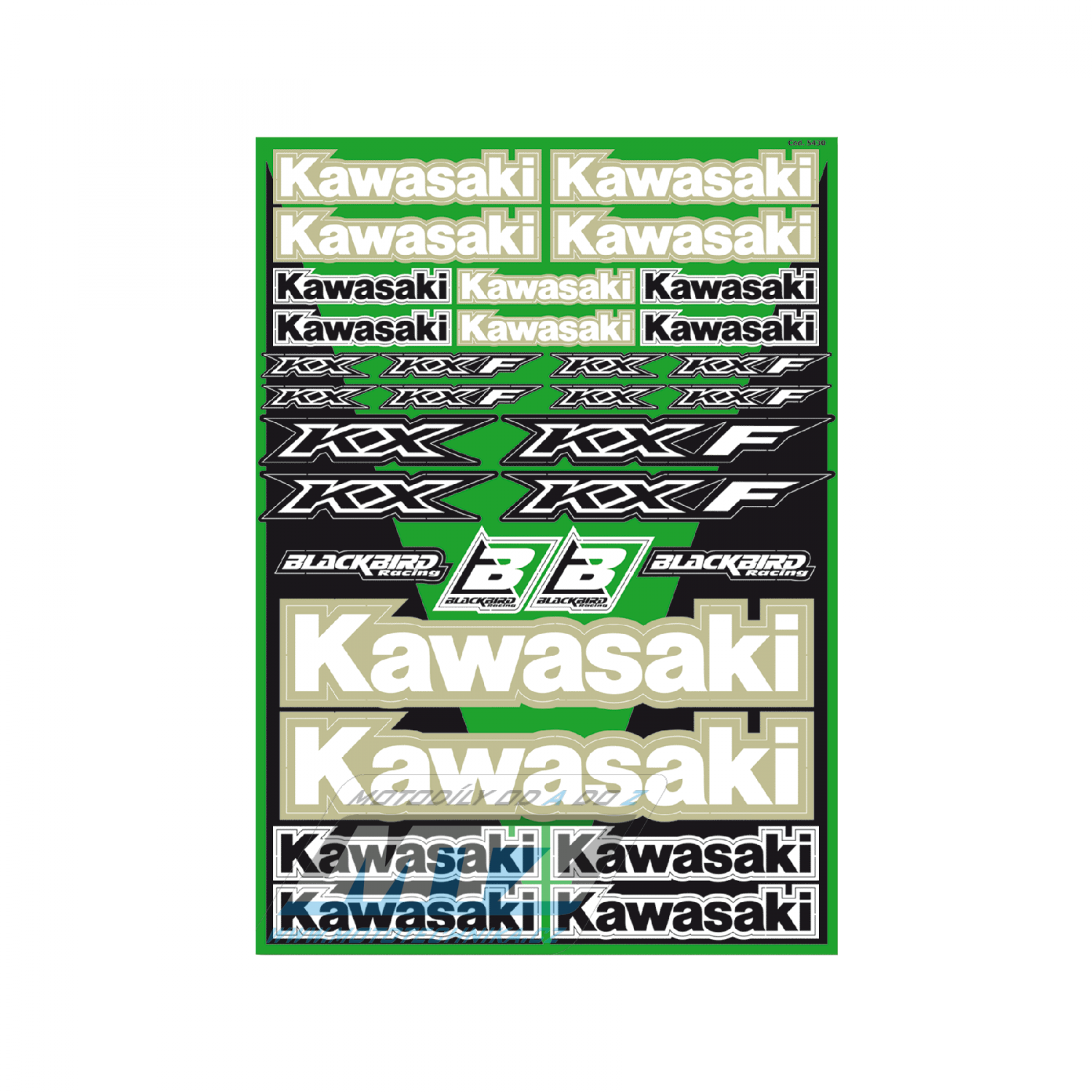 Polepy univerzálne Sponzor Logo - verzia Kawasaki 5430