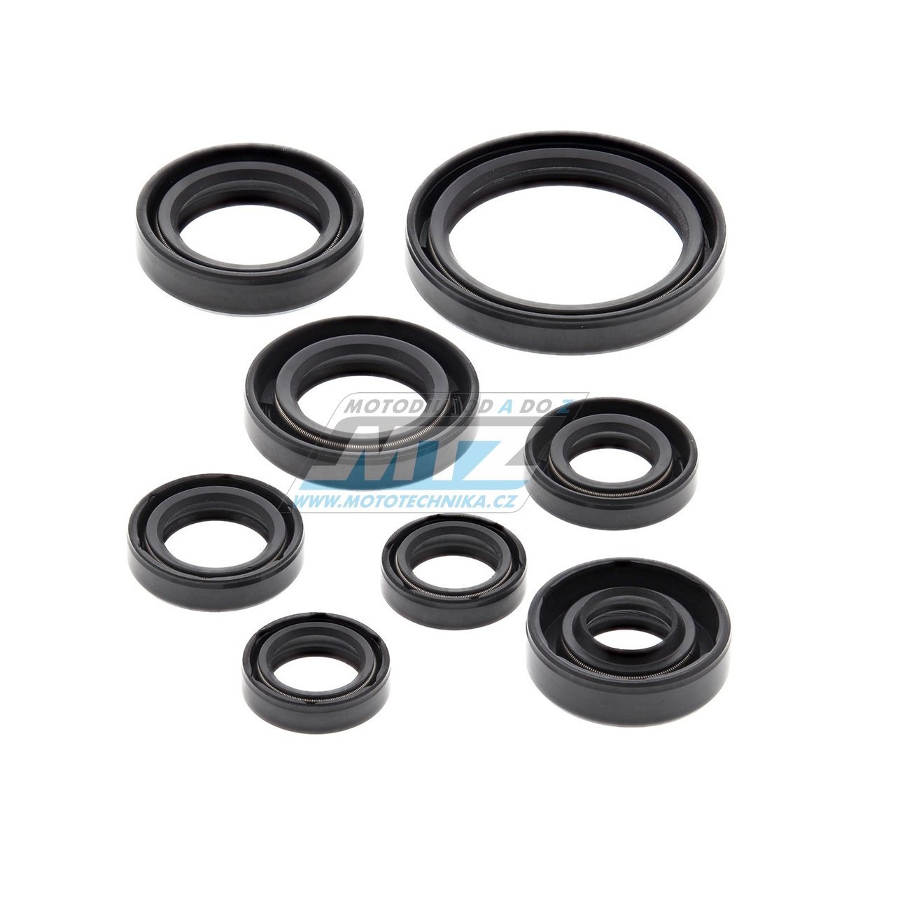 Gufera sada (simerinky celý motor) Yamaha YZF450 / 06-13 + WRF450 / 04-15 + YFZ450R / 09-18 + YFZ450X (8 ks) Vertex
