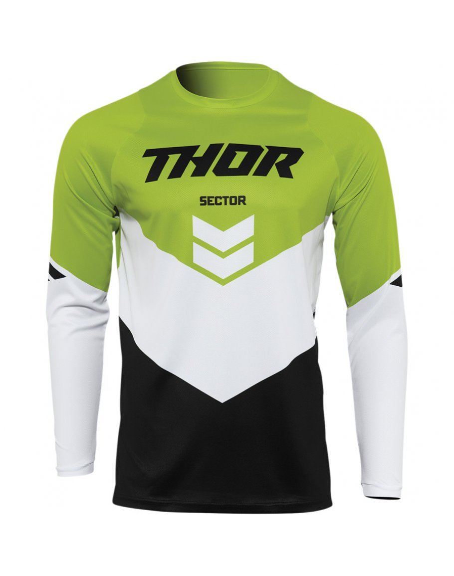 Dres Thor Sector Chev black/green 2022 detský XXS