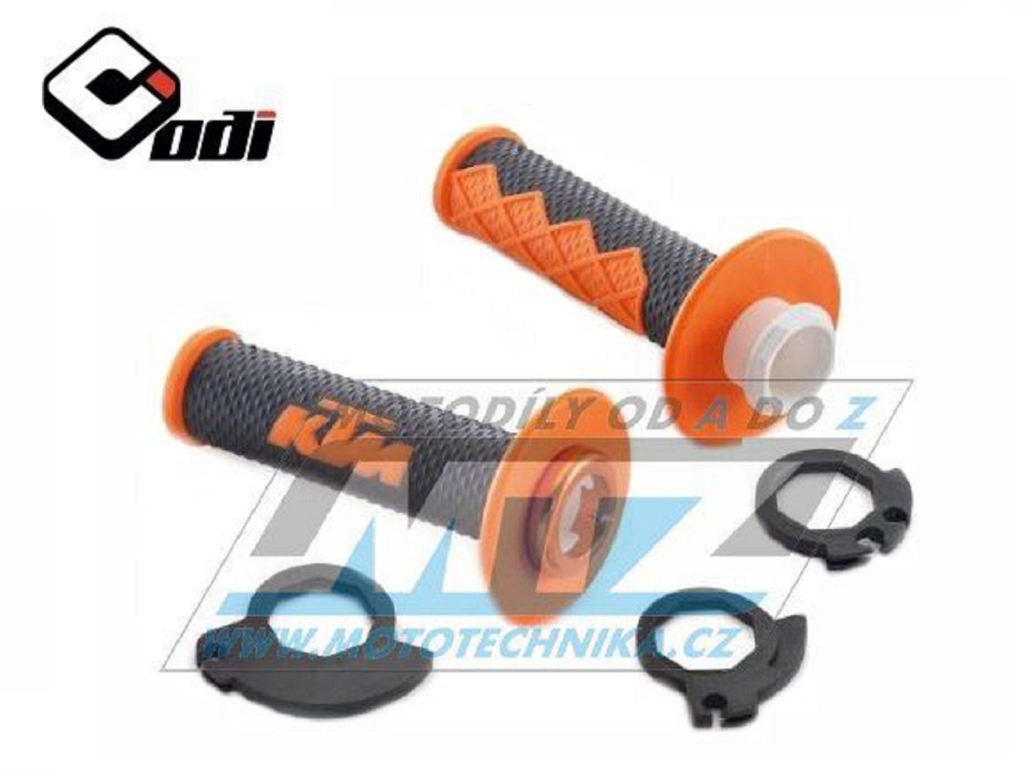 Rukoväte ODI LOCK ON KTM (2takt+4takt vrátane 3 nástavcov) - s logom KTM