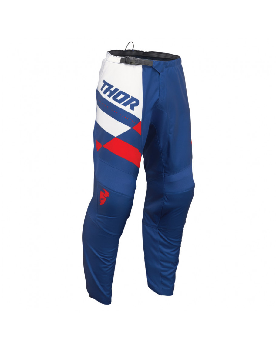 Nohavice Thor Sector Checker navy/red 2024 detské