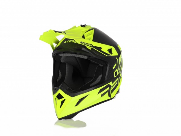 Motokrosová Prilba Acerbis STEEL CARBON - YELLOW